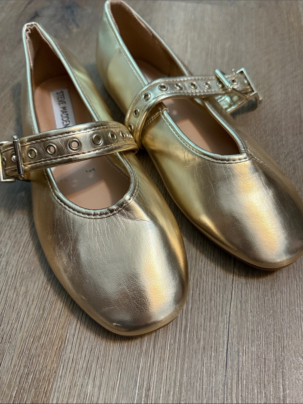 Steve Madden Women's Gold Mary Jane Shoes